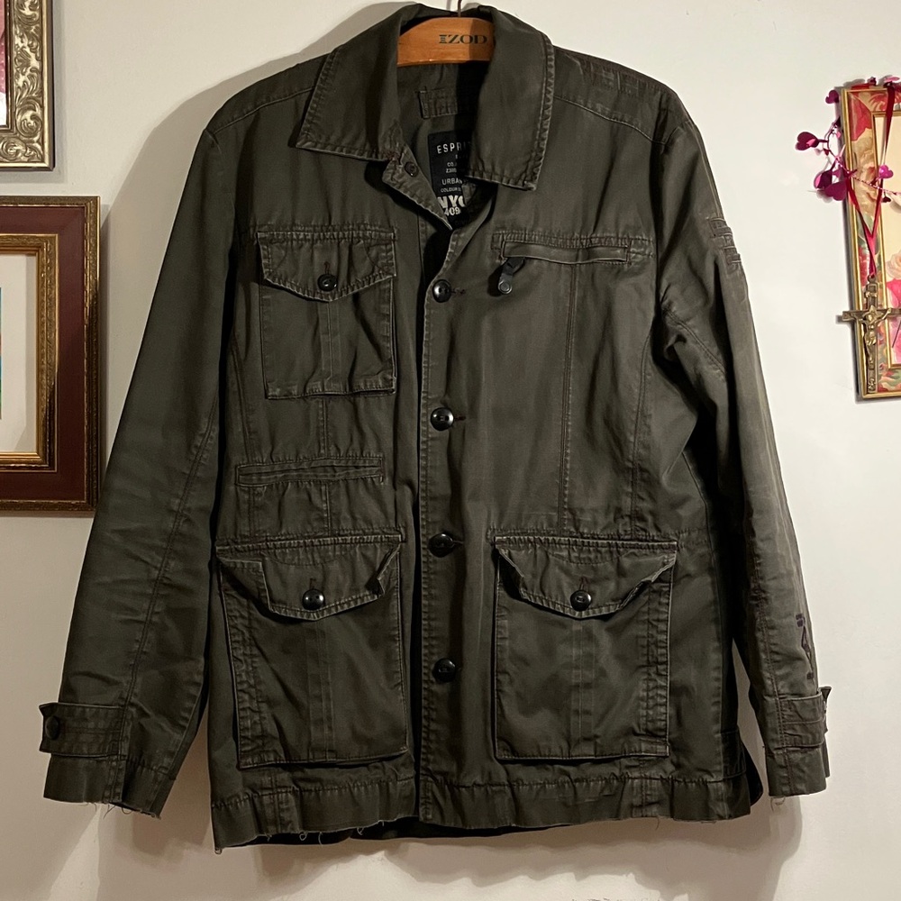 Esprit de Corp Olive Green Military Field Jacket